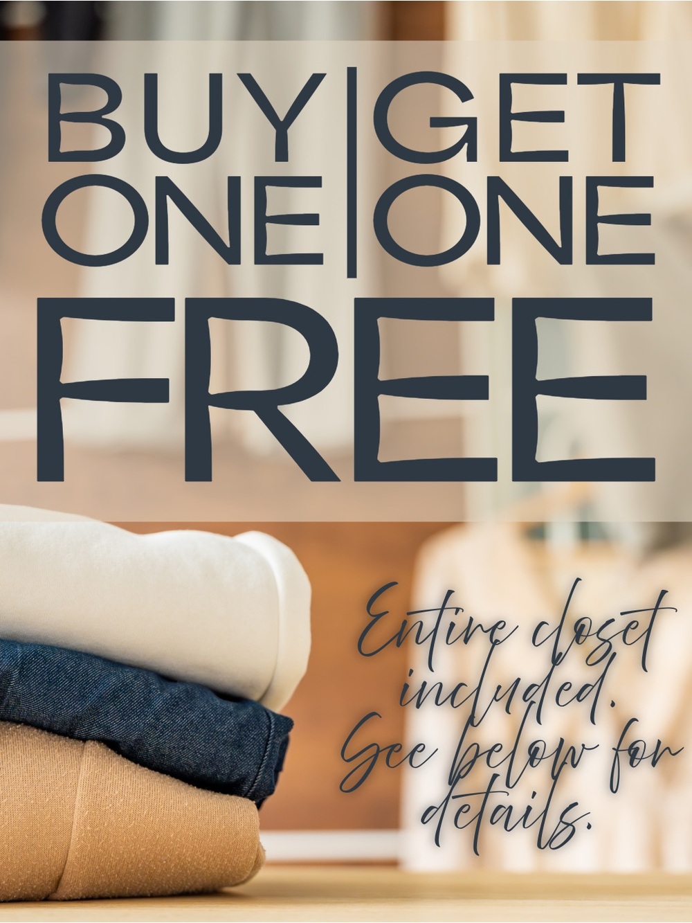 BUY ONE, GET ONE FREE!!!